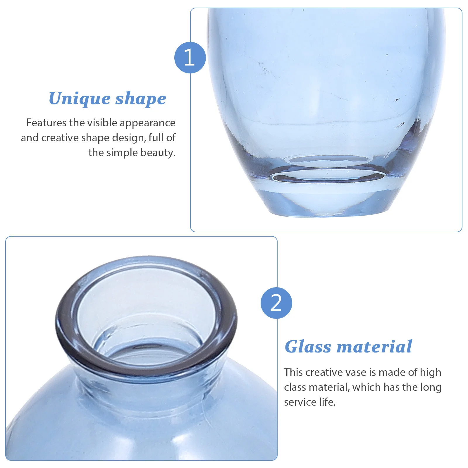 

3Pcs Gold Rim Glass Vase Creative Transparent Desktop Flower Container Decorative Plant Vase Flower Arrangement Container