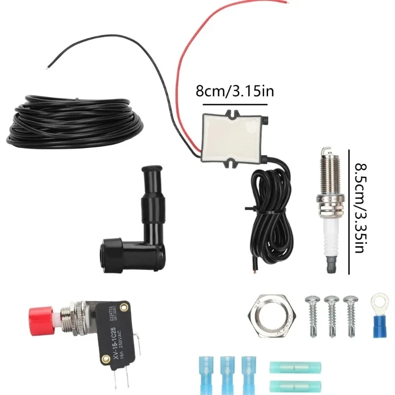 -Einzelner Flammenwerfer für Motorräder, Flammenwerfer, Motorrad-Modifikationsteil, Zubehör, einfache Installation