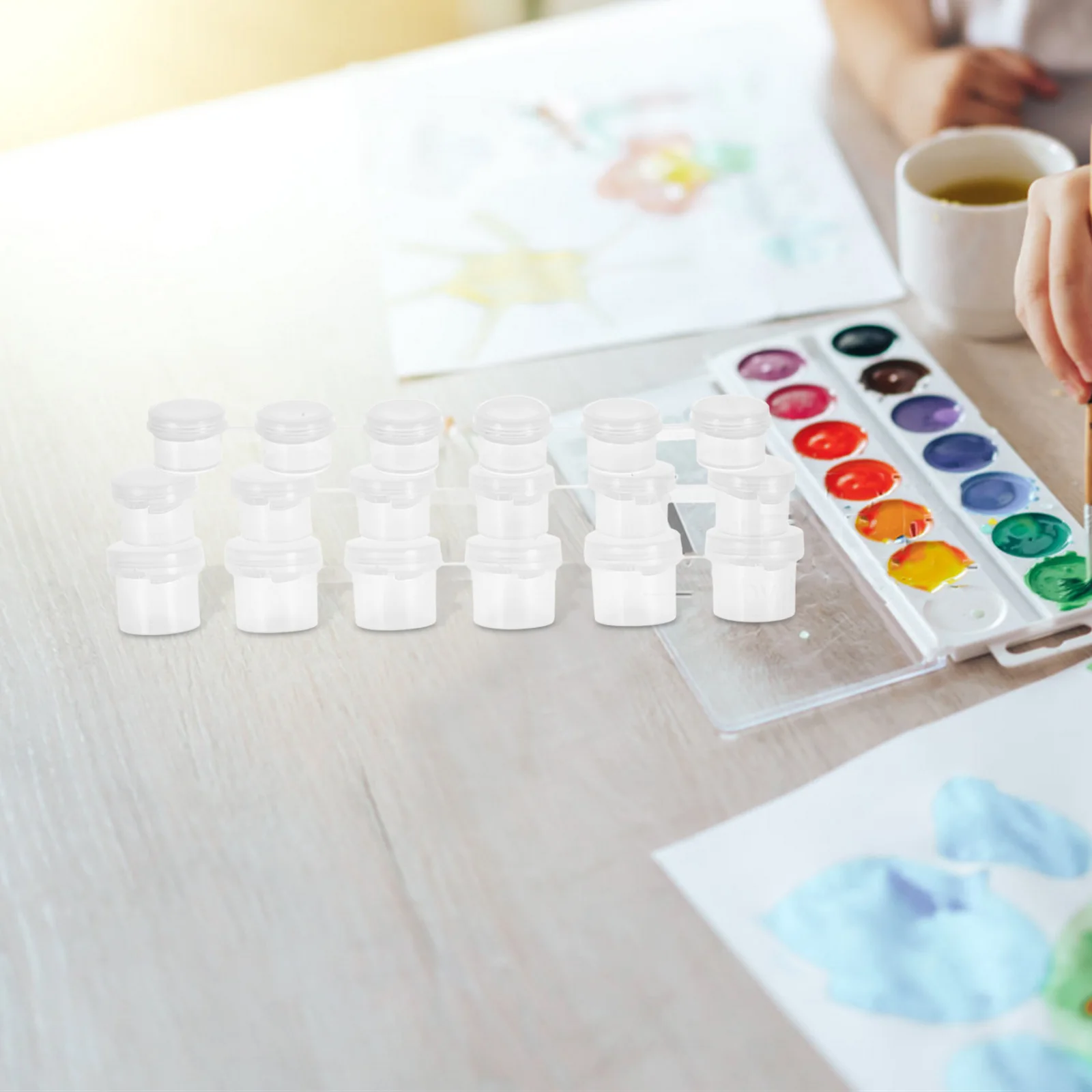 

30 Pcs Paint Empty Boxes 2ML 3ML 5ML Mini Plastic Jars Portable Diy Oil Acrylic Watercolor Containers Transparent Storage Travel
