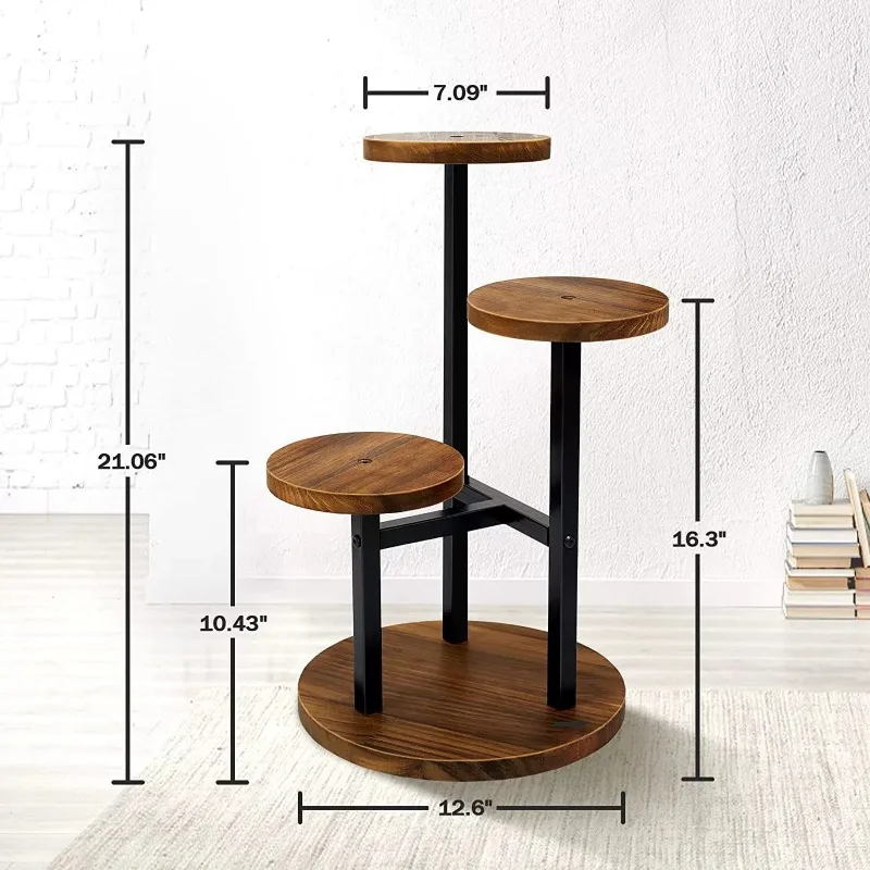 Flower Stand Living Room Floor Standing Shelf Balcony Decoration Succulent Plant Pot Display Rack Multi Layer