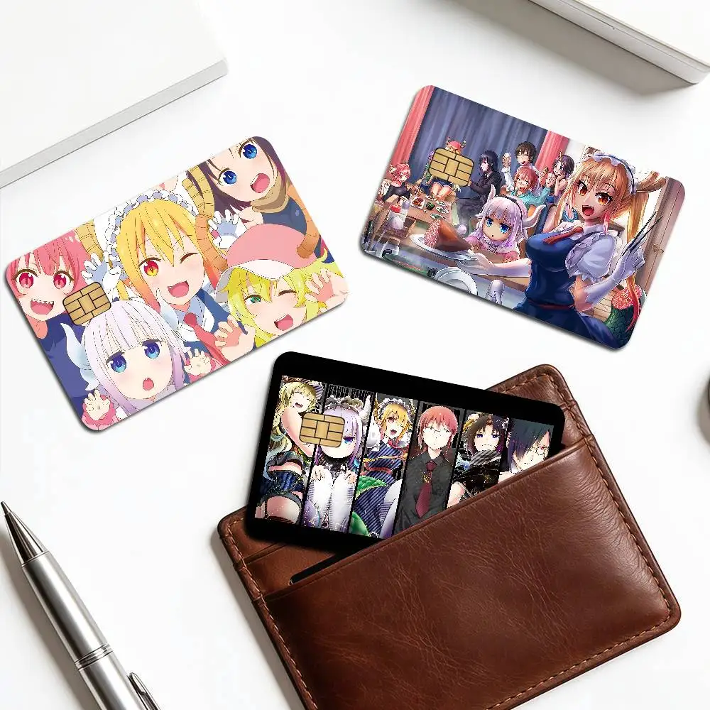 Popular Anime Miss Kobayashi's Dragon Maid Anmie Sticker Film Skin Cover for Credit Card Debit Bank Card Front