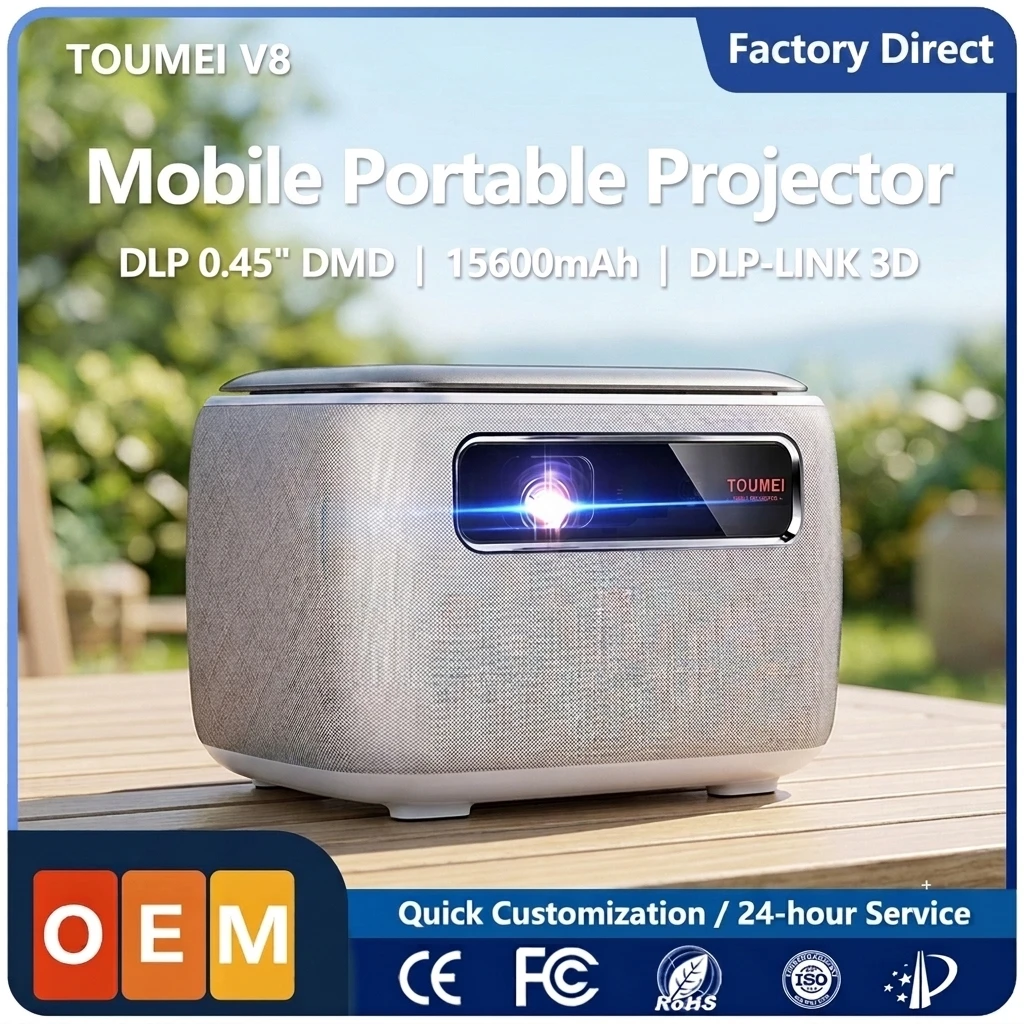 DLP Projector Source Manufacturer Long Lasting LED Light Ultra Quiet Portable Device For Business Travel Presentation