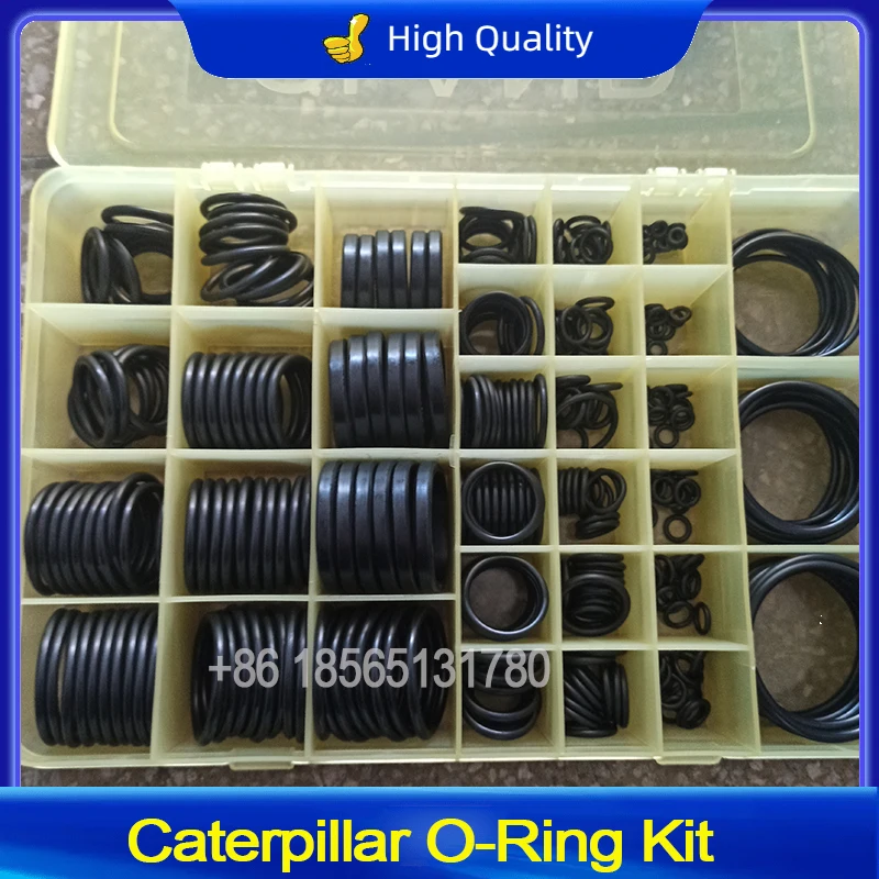 For Excavator Komatsu Doosan Komatsu Caterpillar O-Ring Kit  Rubber Seal Oring Boxwith Heat Resistance Excavator NBR Seal