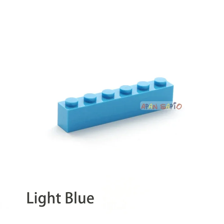 40 stücke Bausteine DIY dicke 1x6 Punkte 16 Farbe Ziegel Größe Kompatibel Mit 3009 ziegel kinder spielzeug pädagogisches für kinder