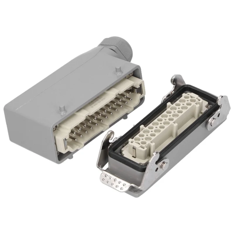 

Промышленные авиационные разъемы для тяжелых условий эксплуатации, 24 контакта, с боковым подключением, водонепроницаемые, 500В