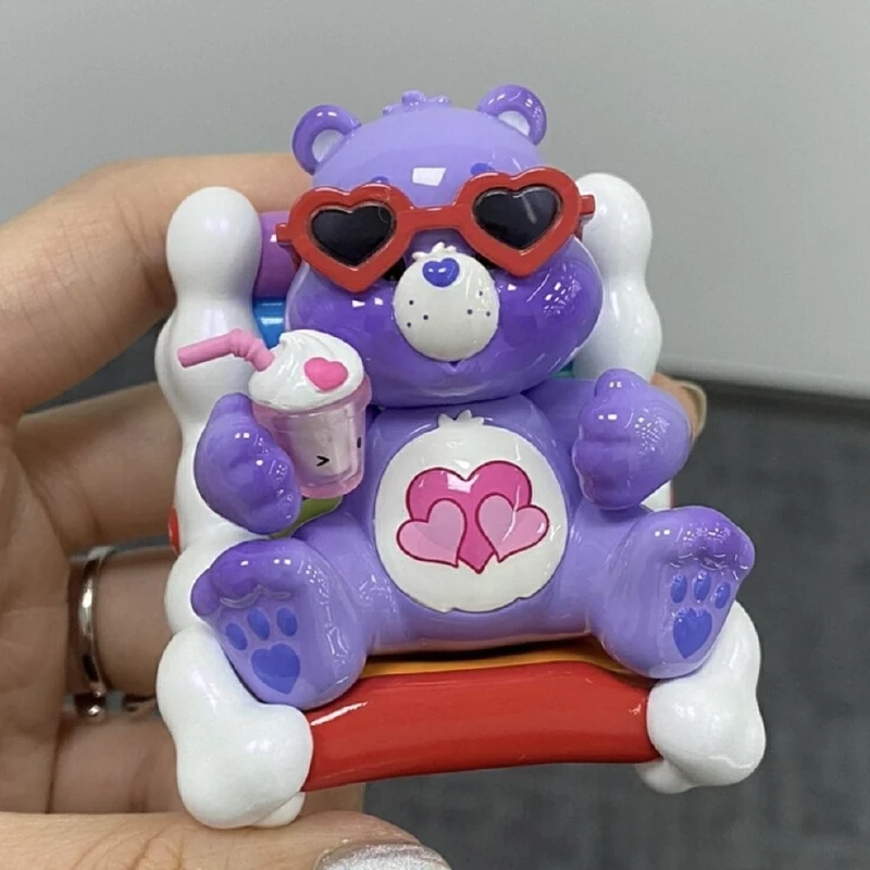 Carebears miniso sky bear série 3 yunzhong paraíso quarta geração caixa cega ornamento feito à mão modelo feriado coletar presentes