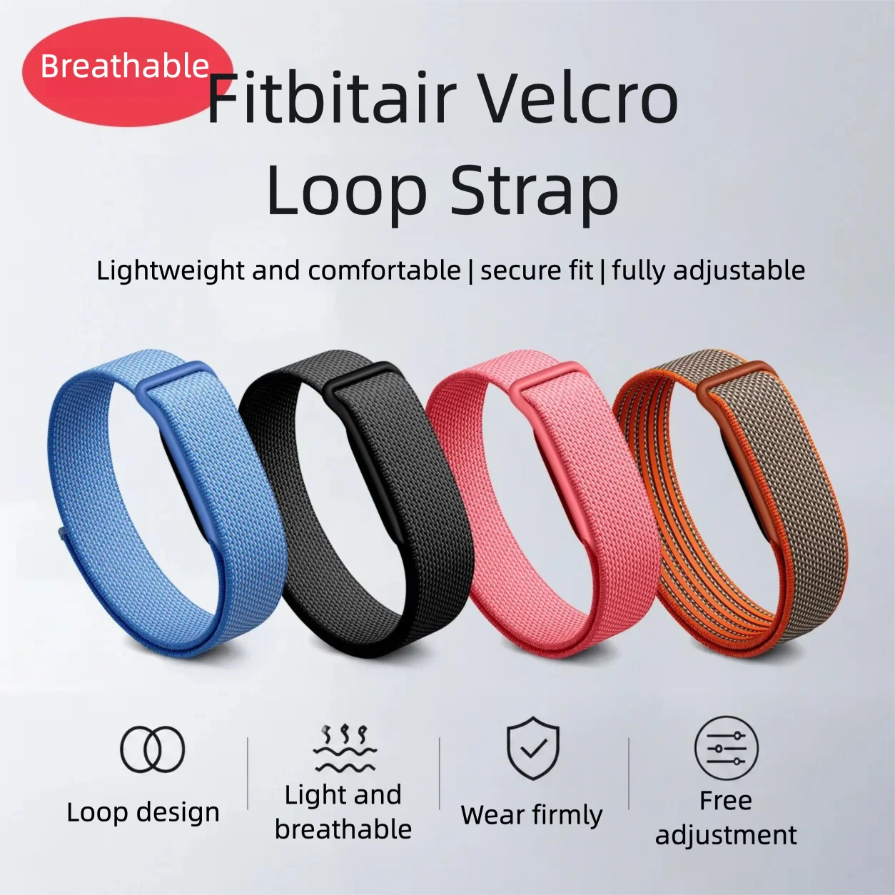 

Sport Watch Strap for Google Fitbit Air Bracelet Band Breathable Nylon Compatible with Various Fitness Tracker Watches