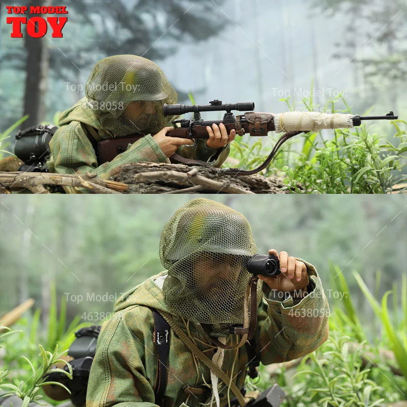 Did d80163 escala 1/6, conjunto de francotirador das forças de defesa alemãs da segunda guerra mundial, boneco de ação de soldado masculino de 12 '', modelo para brinquedos colecionáveis