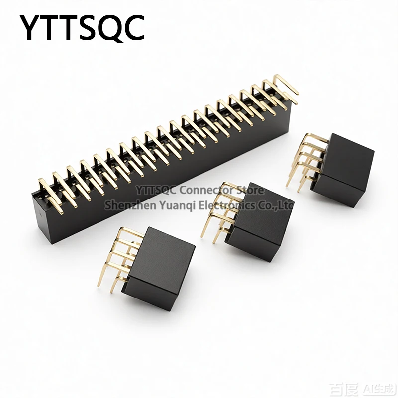 10PCS 2.0MM PITCH PH6.35 Double Row Right Angle Female Pin  Header Socke Strip Connector Socket 2X3/4/5/6/7/8/10/20/40 PIN