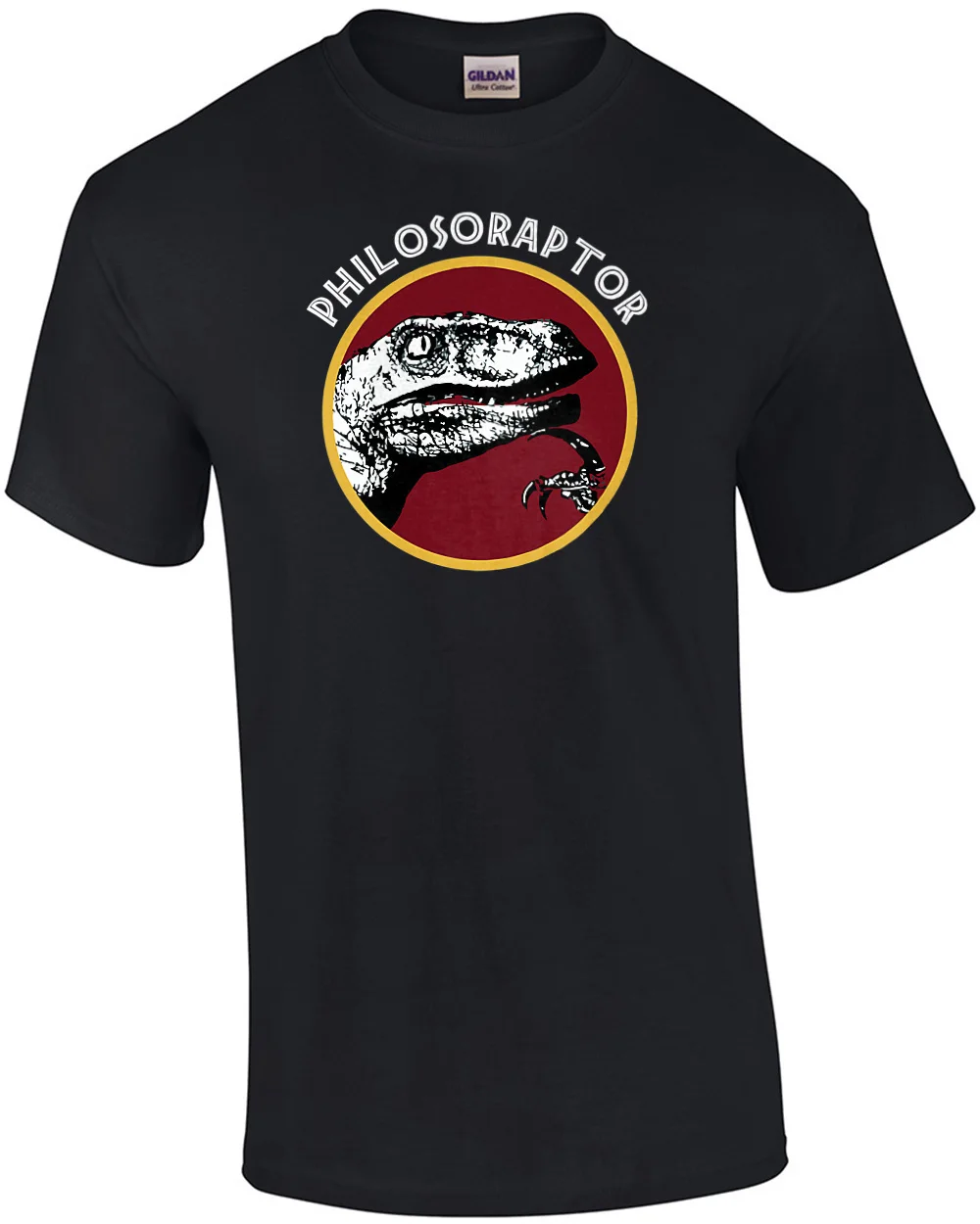 Футболка с забавным динозавром Philosoraptor