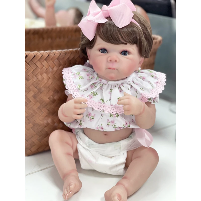 

45cm Bettie Full Vinyl Girl Body Reborn Doll Lifelike Soft Touch Multiple Layers Painting Skin with Visible Veins