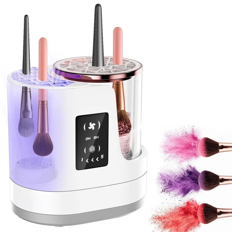 AA20-USB Powered 3-In-1 Electric Makeup Brush Cleaner Machine, Automatic Deep Cleaning& Drying For Most Brushes& Sponges