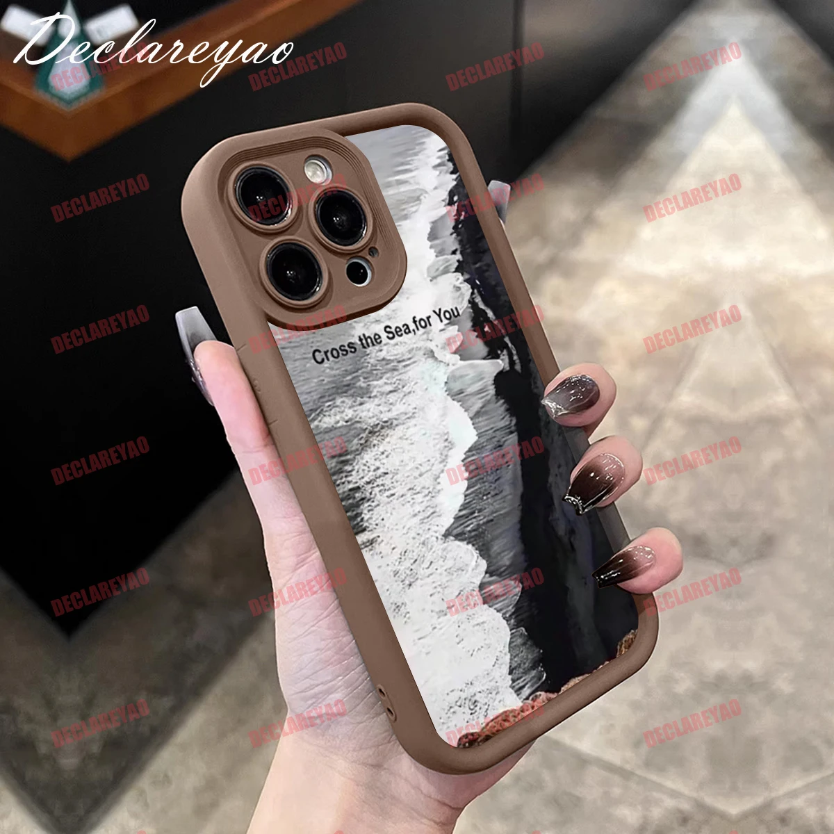 DECLAREYAO Soft Light Slim Matte TPU Covers Untuk iPhone 15 X Xs Max XR 6 S 7 8 SE 3 2020 2022 17 Pro Air 16 Case Cover Shockproof