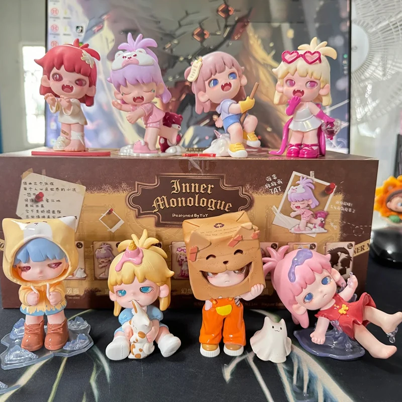 Blind Box Yobu Inner Monologue Series  Toys Kwaii Mystery Box Mistery Caixa Misteriosa Caja Action Figure Model Grils Gift