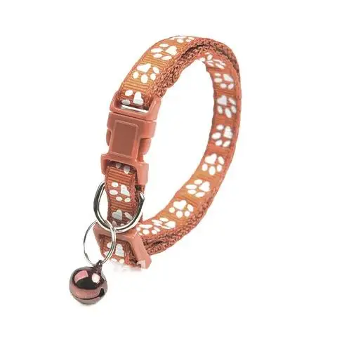 Collier de clochette mignon pour chat, chien, chiot, Teddy, Bomei, dessin animé, empreinte amusante, colliers, laisses, accessoires, fournitures pour animaux