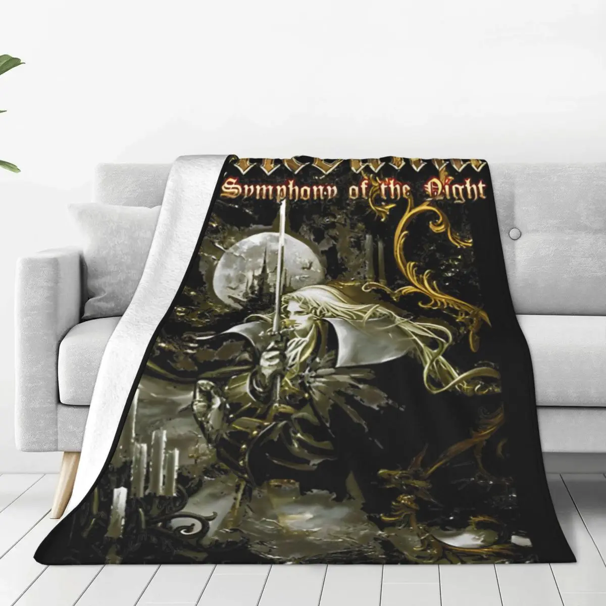 Castlevania - Symphony Of The Night Blanket Flannel Awesome Breathable Throw Blanket for Bed Sofa Decoration