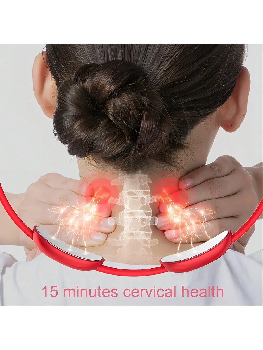 กายภาพบําบัด PULSE ประคบร้อนคอ Protector MINI แบบพกพาคอนวดจี้แขวนคอปากมดลูกเครื่องมือกล้ามเนื้อ Rela