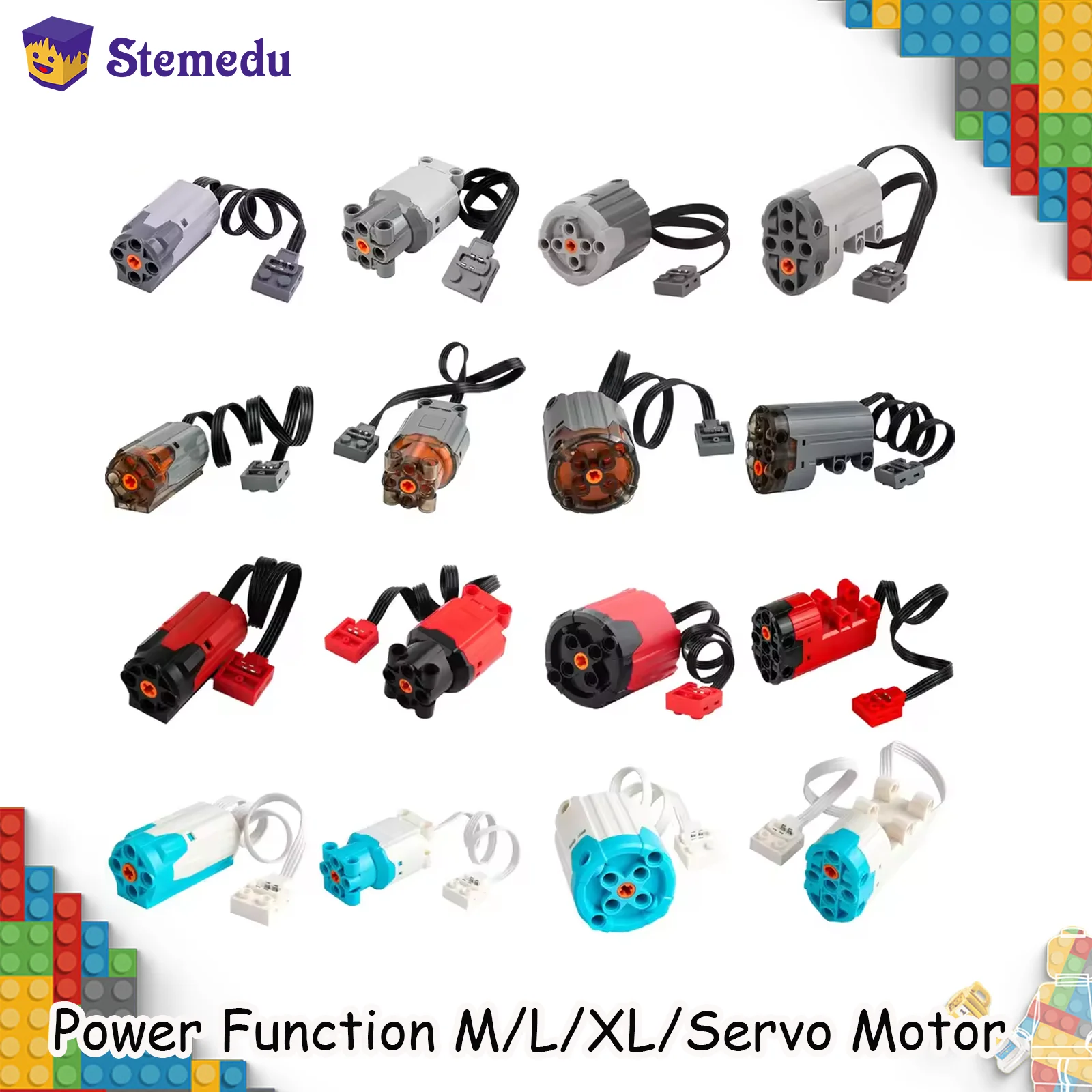 MOC High-Tech Power Function Enhanced Version Mold King M/L/XL/Sever Motor kompatibel Legoeds 8882 88004 PF Blöcke 8883 88003