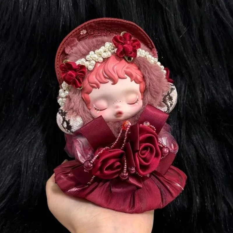 

Для кукольной одежды Skullpanda, легкое плетение в саду, изысканная юбка-фея с цветком, жемчужная роза, набор колец для волос, сменные аксессуары