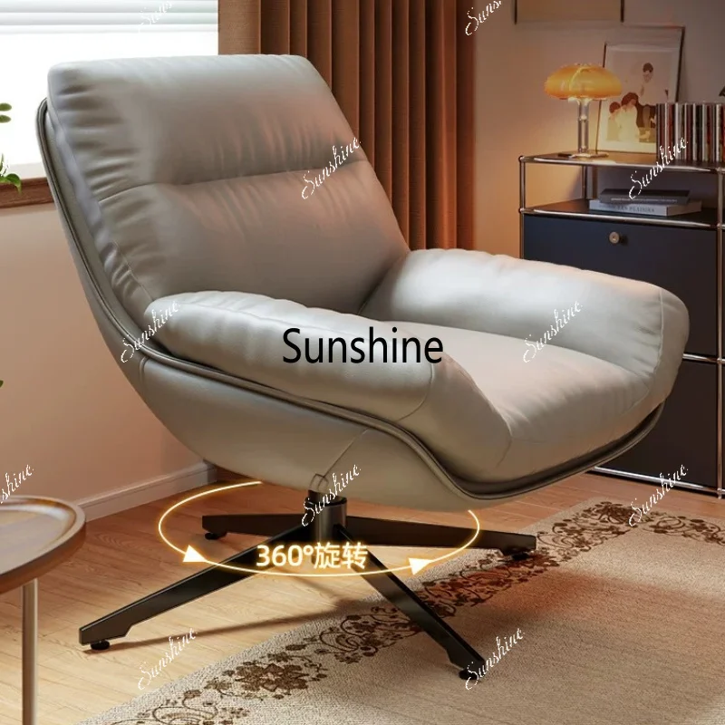 Single rotating sofa chair living room balcony study leisure lazy recliner