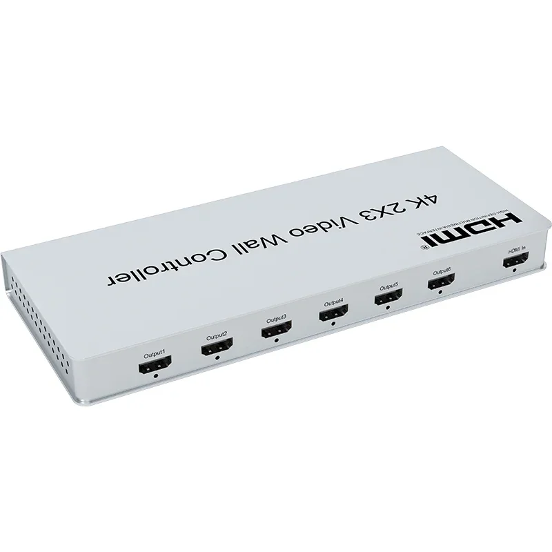 Controller da parete video HDMI 4K 2x3 2x2 1x4 HDMI Wall 6 Schermo Video Processore di cucitura a parete Giuntatrice TV per 6 TV Display di giunzione