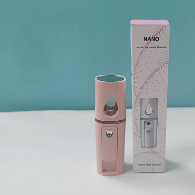Mini Nano Mist Sprayer Cooler Facial Steamer Humidifier USB Rechargeable Face Moisturizing Nebulizer Beauty Skin Care Tools