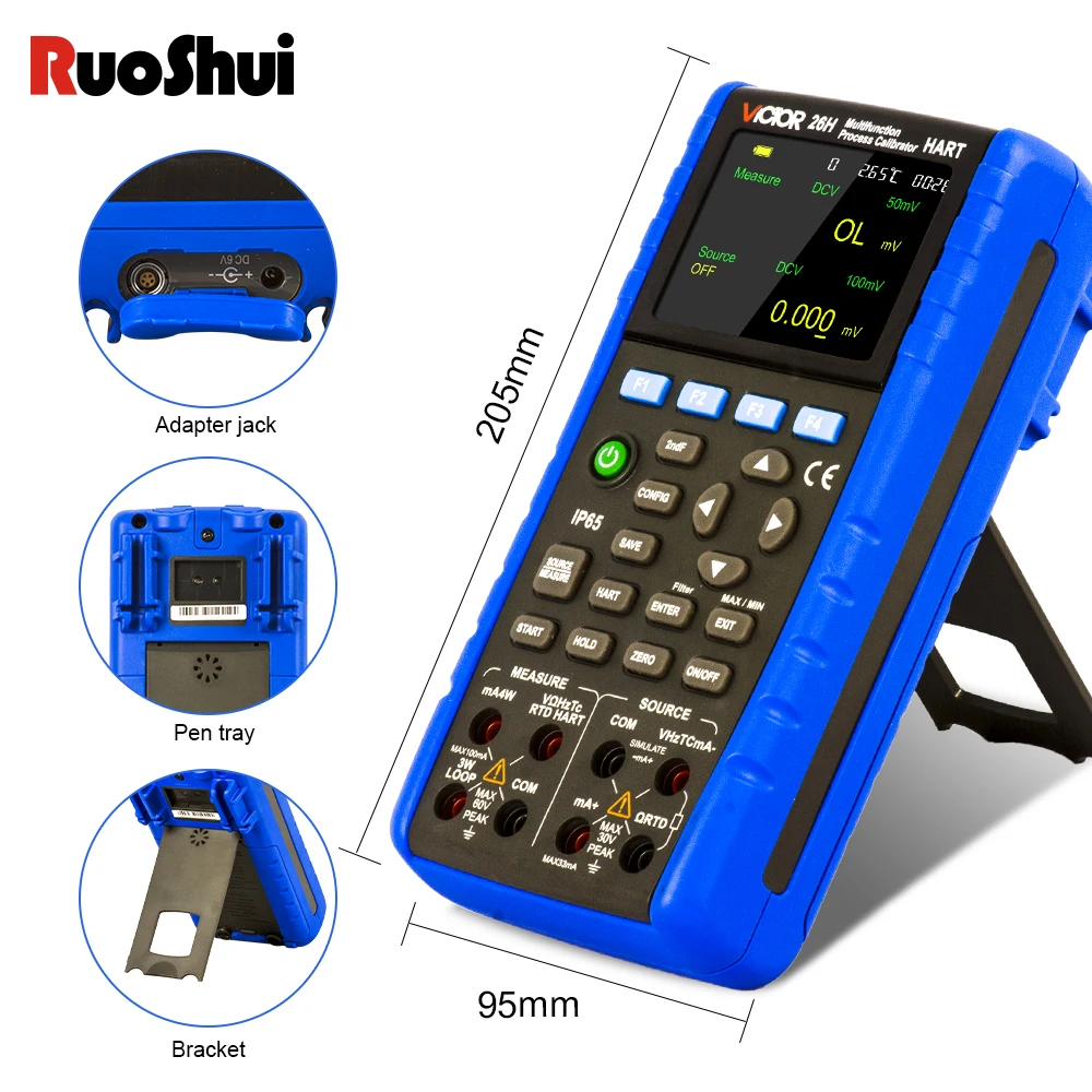 Victor 26 Multifunction Process Calibrator Signal Generator 550mV/35V With Accuracy of 0.01% Multimeter Frequency 3-50KHz Tester