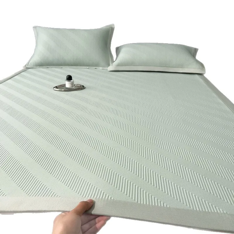 

Class A new 100 ethylene ice silk cool seat mattress three-piece set super cold summer washable air conditioner soft seat