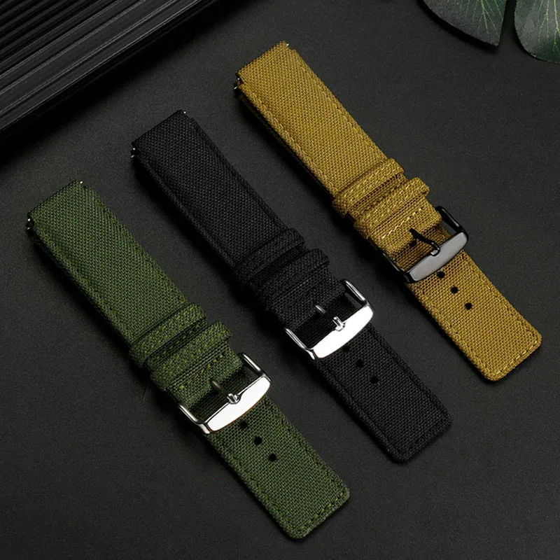 Canvas bracelet for Casio watch MWA-100H MWD-100H GST-B300 series nylon silicone watch strap wristband 20mm Men\'s watchband