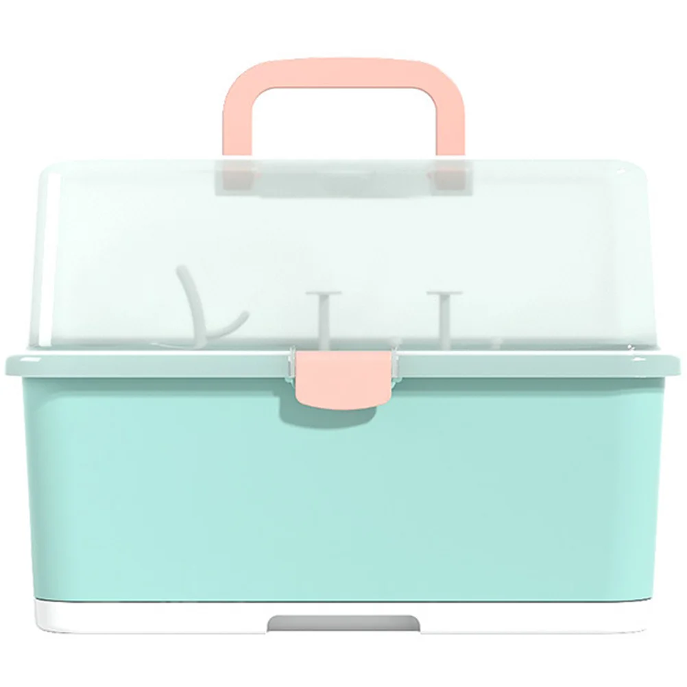 Feeding Bottle Case Storage Box Breastfeeding Bottles Baby Supply Dryer Drying Rack with Cover Light Green Plastic Holder