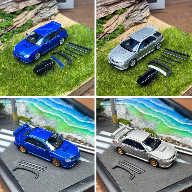 

Furuya масштаб 1:64 Impreza WRX STi 9-й седан/фургон, модель автомобиля из сплава, статическая коллекция, украшенные праздничные подарки, игрушки
