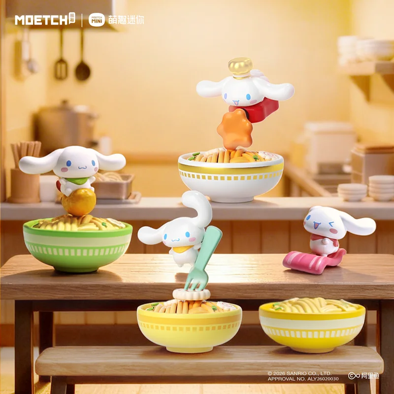 Cinnamoroll Hello Kitty Ramen Series Blind Box Cute Collectible Figurine Desktop Decoration Surprise Gift For Adult Anime view 5
