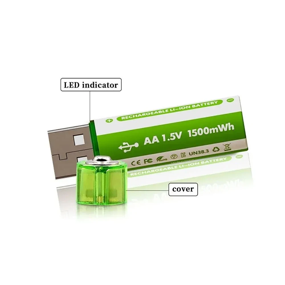 Aa iithium Batterie USB wiederauf ladbare Batterie 1,5 V Konstant spannung Spielzeug Maus Mikro phoneiarge Kapazität aa1500mah Batterie
