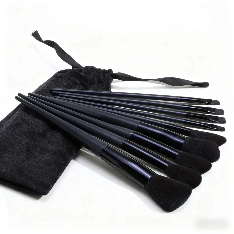 13本入りプロ仕様メイクブラシセット 収納バッグ付き ソフトふわふわ化粧ブラシ ファンデーション パウダー アイシャドウ カブキ ブレンディングブラシ