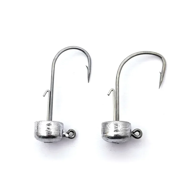 5pcs Fishing Lure NED Jig Head Hook Strong Anti Falling Off Auxiliary Stand Hooks Mandarin Fish Lead Bass Worm Fishhook