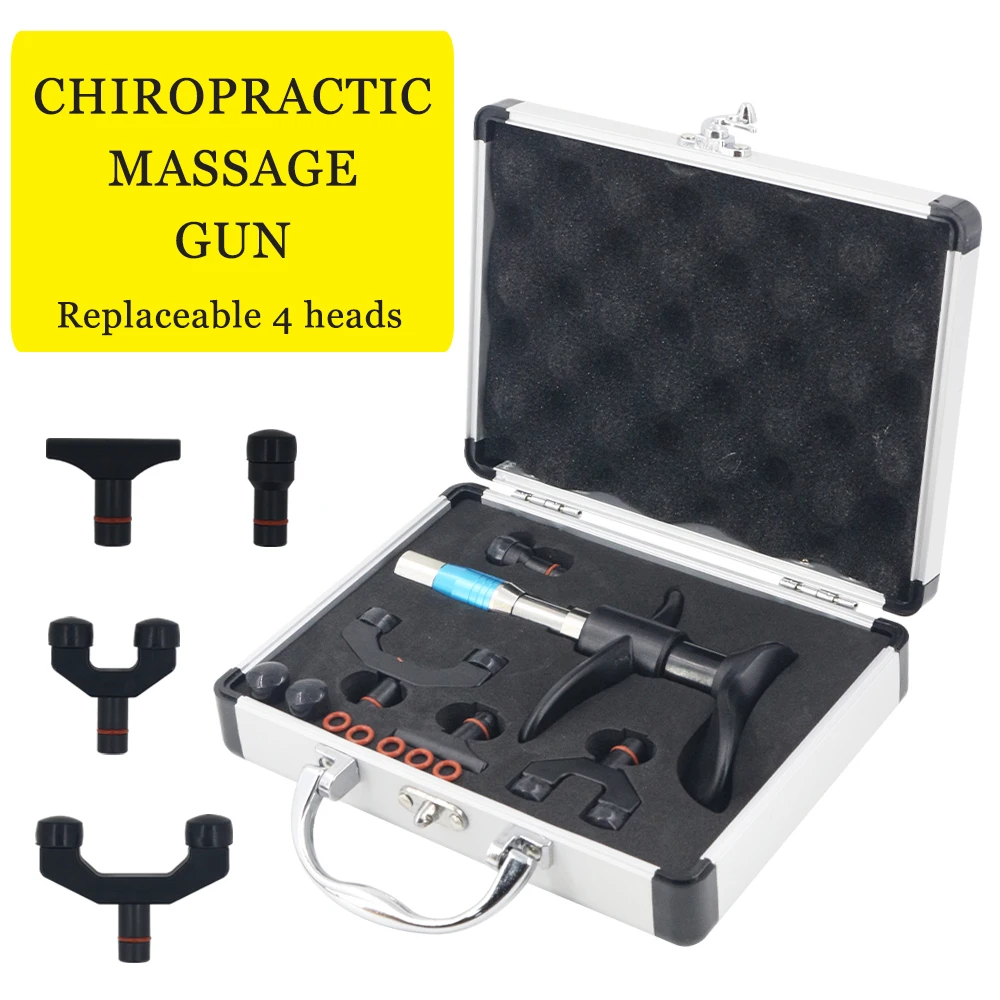 

Manual Chiropractic Gun Health Care 300N Cervical Spine Correction Adjusting Tool Joint Pain Relief 4 Heads Osteopathic Massager