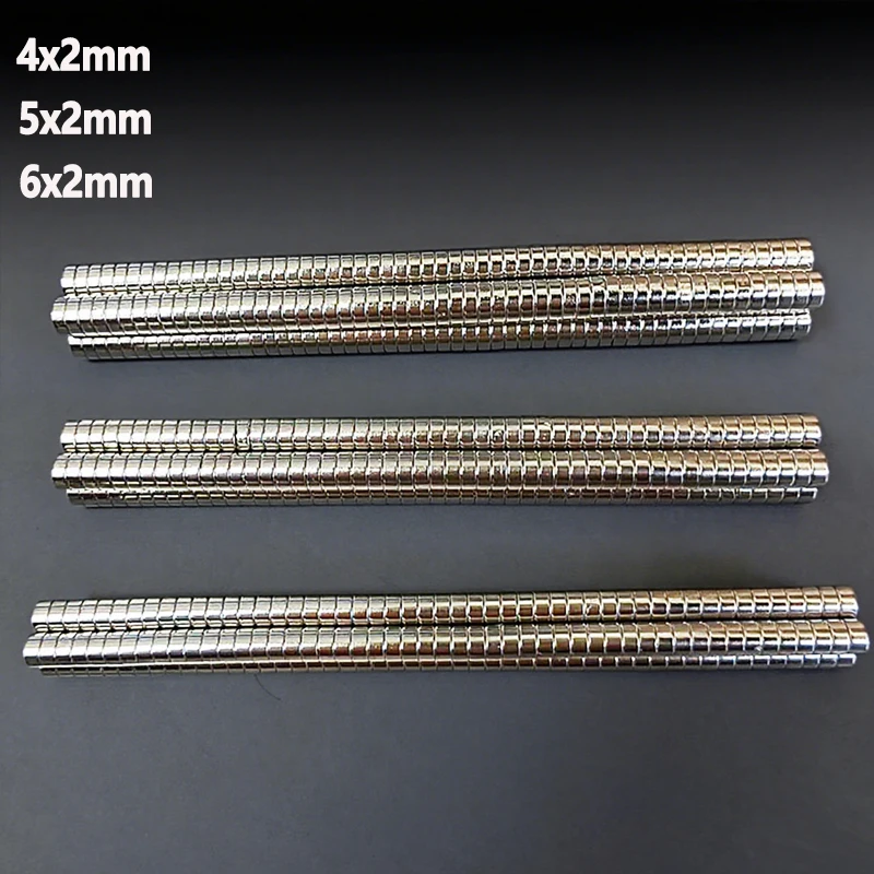 100-2000pcs Small Round Magnet 4x2 5x2 6x2mm Craft Diy Office Fridge Whiteboard Refrigerator Science 4*2 5*2 6*2mm Accessory