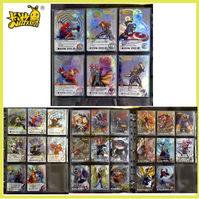 

KAYOU Marvel Card Avengers Set CR Rare Card Spider Man Iron Man Competitive Edition Collectible Toy
