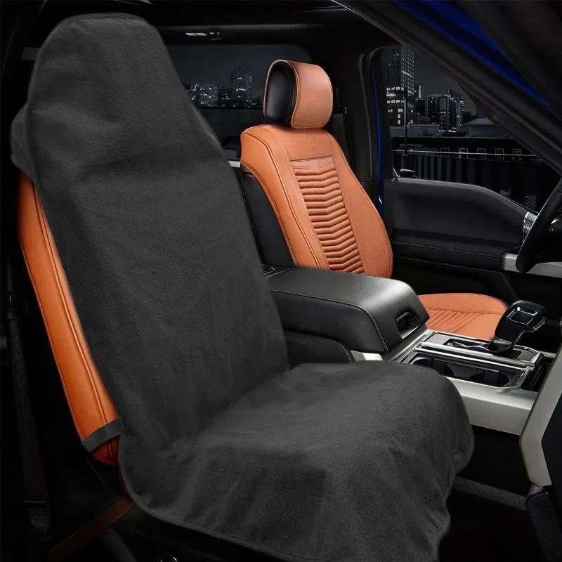 Waterproof Car Seat Cover Non Slip Sweat Absorbent Seat Protector Pad Universal Fit Front Cushion Cover for SUV Truck Interior