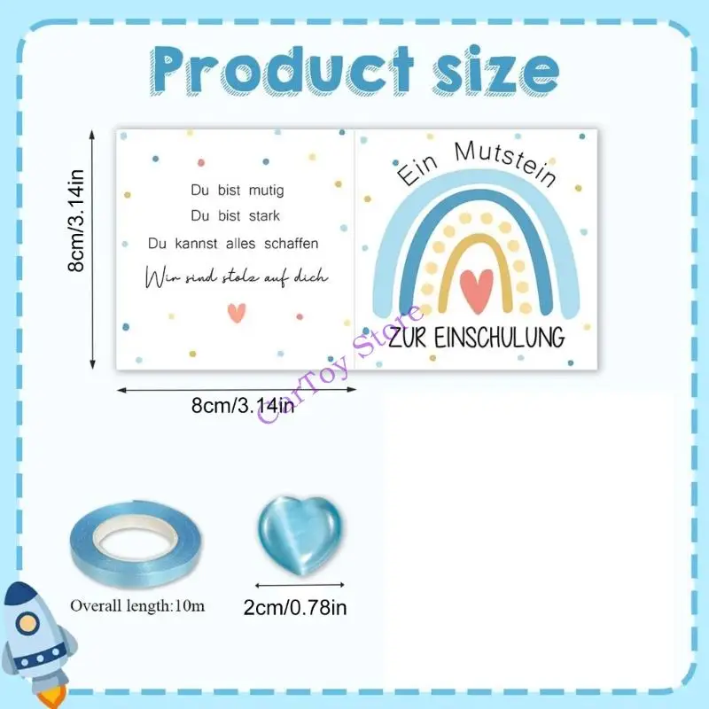 مجموعة مشروع فني فني من حجر الحظ الطبيعي للأطفال في الفصول الدراسية وأنشطة الحفلات والهدايا التذكارية الإبداعية #1