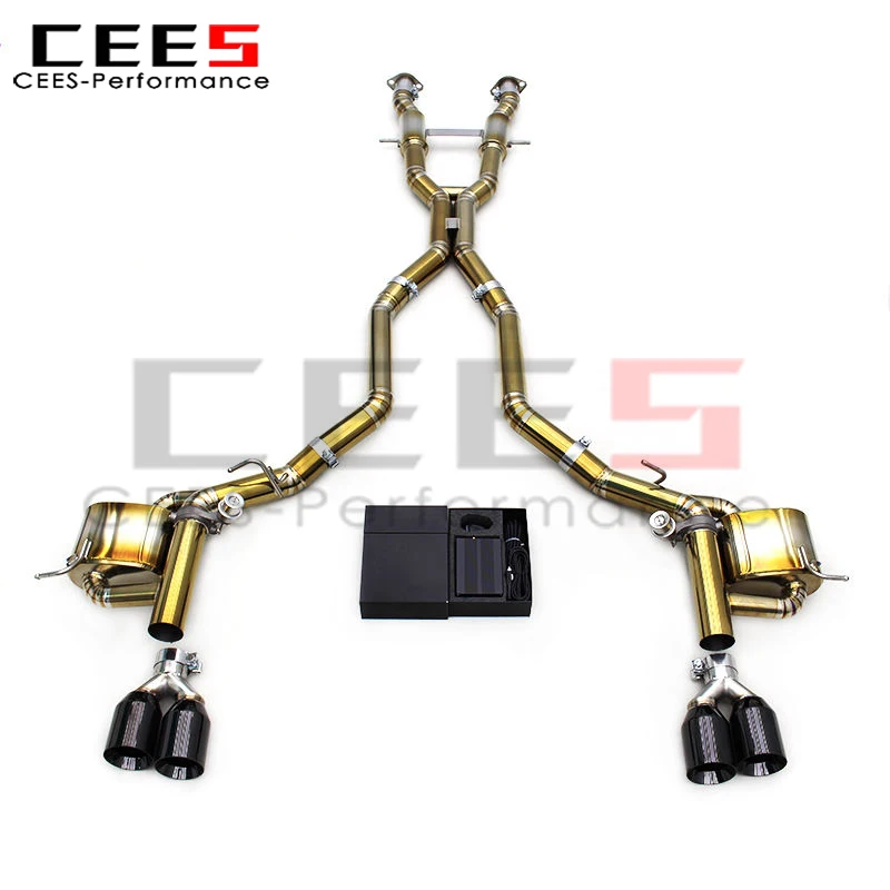

cees Catback Exhaust for JEEP Grand Cherokee 6.4L 2011-2020 Exhaust Pipe Muffler with Vaccum Valve Control System