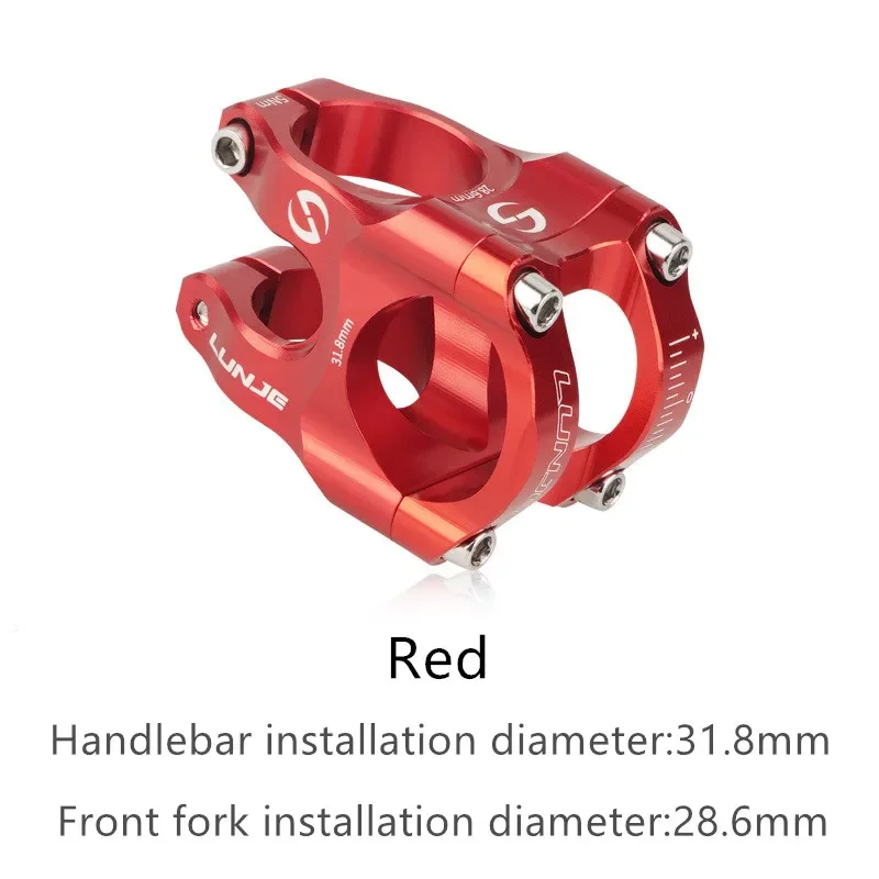 MTB Rennrad Vorbau CNC Mountainbike Brücke Kurze Leistung 31,8mm Hohe Festigkeit Klettern Riser
