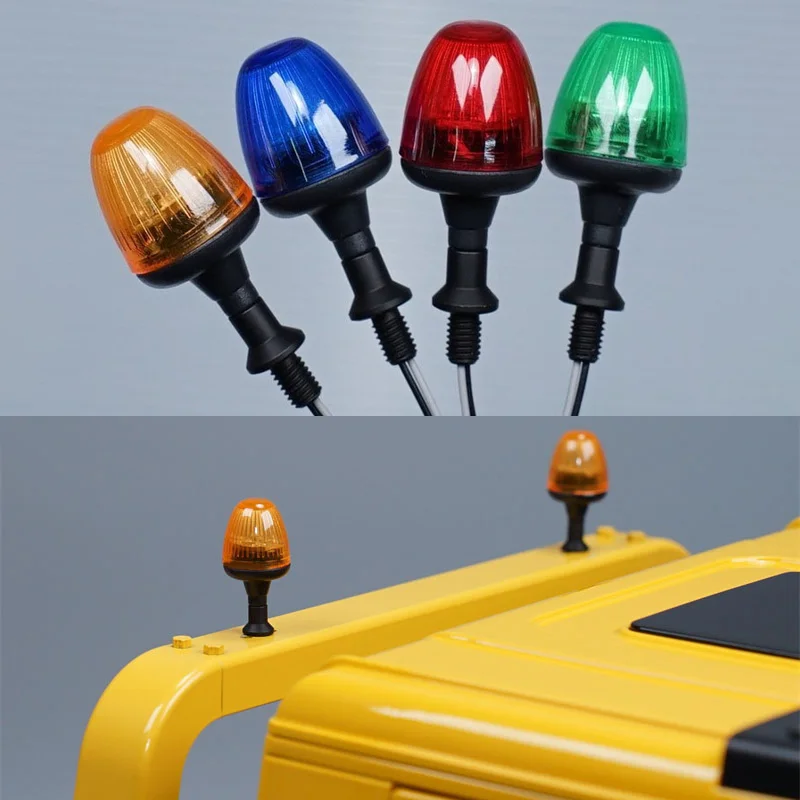 LED 360 Rotating Engineering Lights Warning Lamp for 1/14 RC Truck Tamiya KABOLITE Excavator SCANIA 770S R620 VOLVO BENZ Car