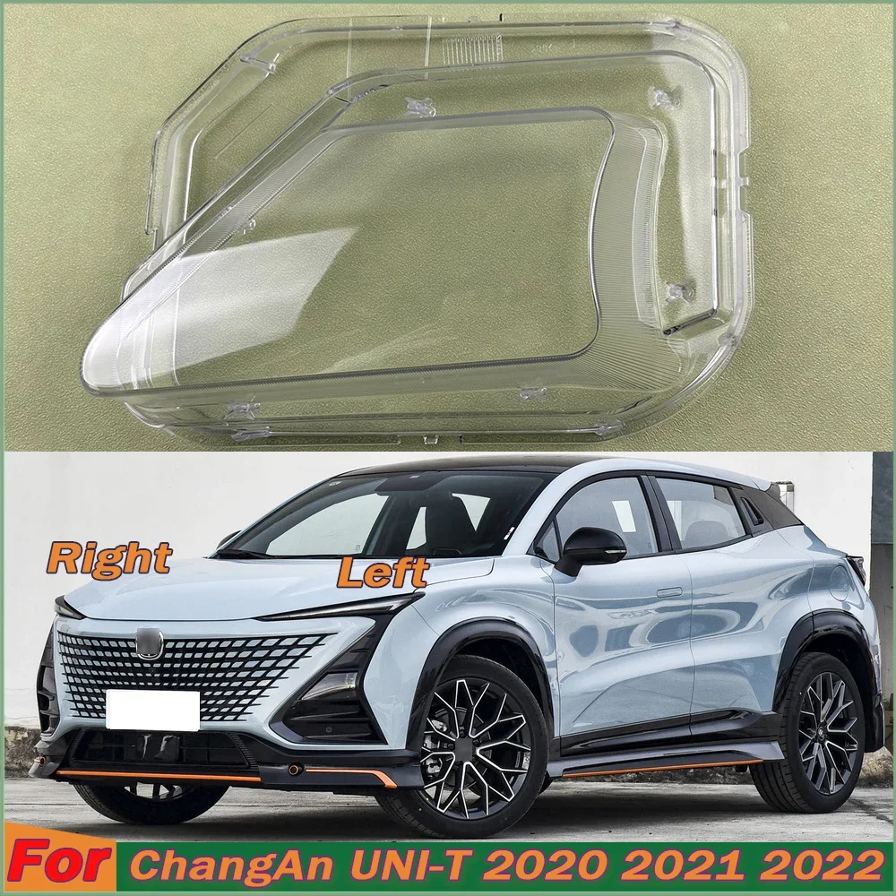 For ChangAn UNI-T 2020 2021 2022 Transparent Headlight Cover Lampshade Headlamp Lamp Shell Plexiglass Replace Original Lens