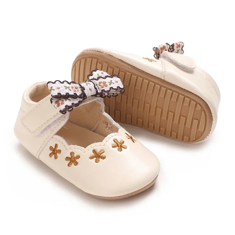 Baby Mädchen Prinzessin Schuhe süße und atmungsaktive Schleife für kleine Kinder Anti-Rutsch-Blume lässige Sportschuhe Baby Schuhe mit weichen Sohlen – Detail 14