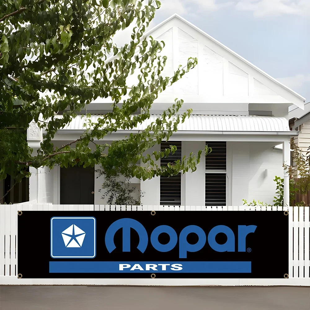 60x240cm Mopars Auto Parts Banner Flag Polyester Printed Garage or Outdoor Decoration Tapestry