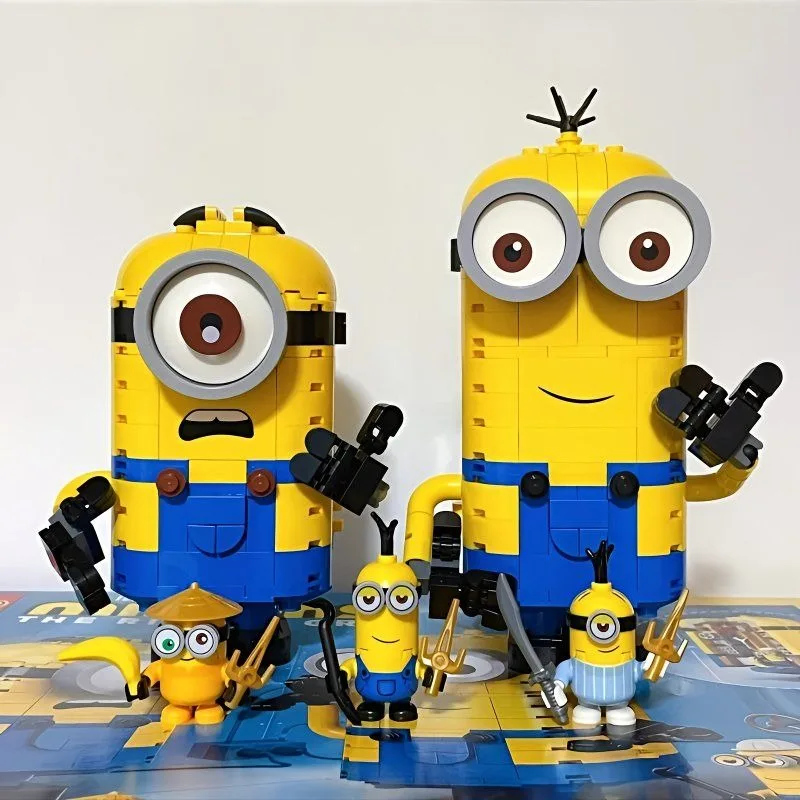 

Minions, versatile building blocks, small particles, thief, dad, children's puzzle assembly toys