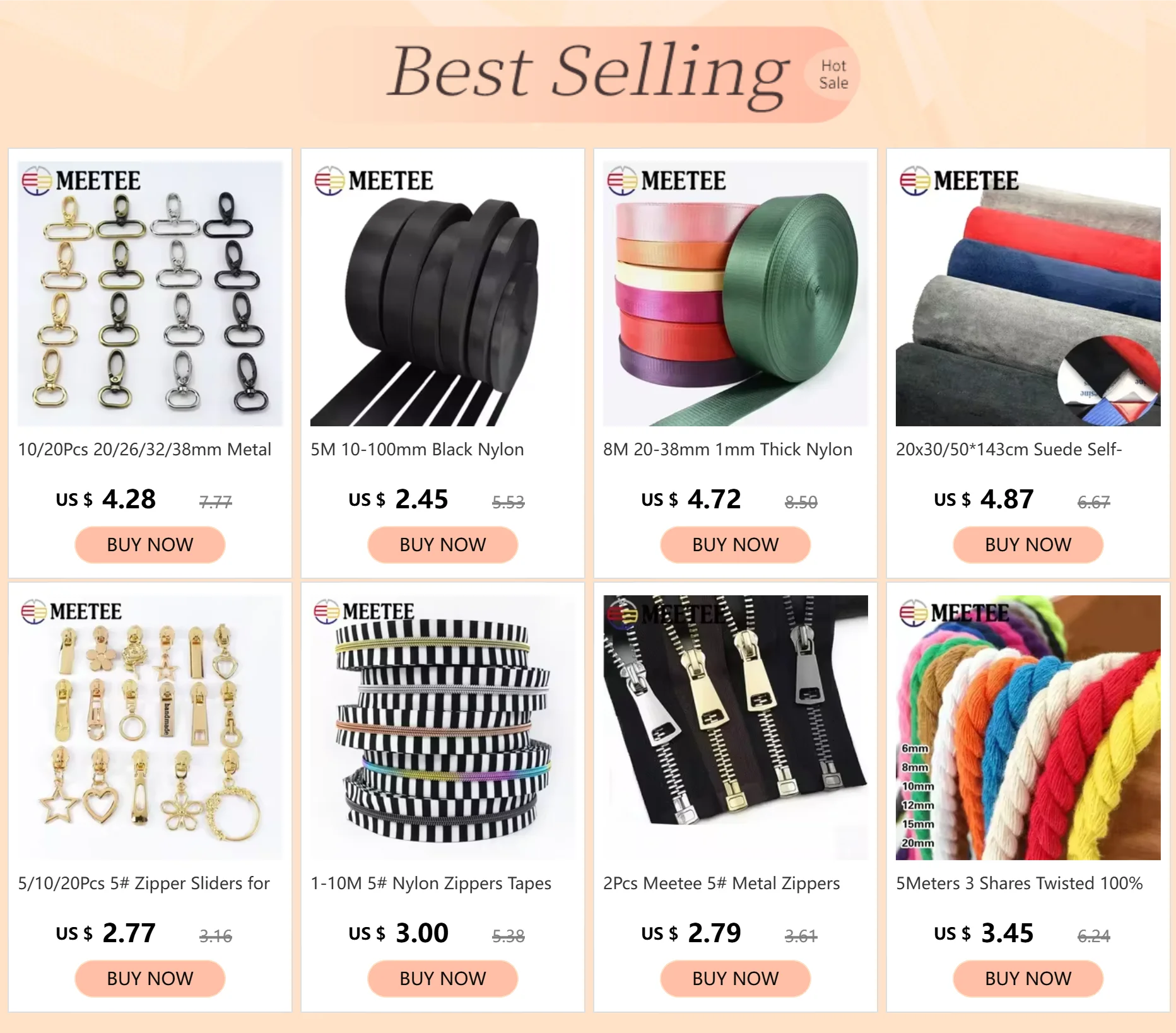 A/5/10/20M # Reißverschlussband zum Nähen von Taschen, Nylon-Reißverschlüsse, Rolle, Kunststoff-Reißverschlüsse pro Meter, Kleidungsstück-Reparatur-Set, DIY-Nähzubehör – Detail 1