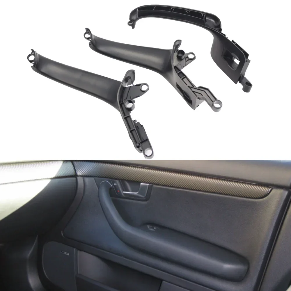 

LHD Black Car Inner Doors Handle Pull Trim Cover Accessories For Audi A4 B6 B7 2002-2008 8E0868394A 8E0868393A 8E1867162B