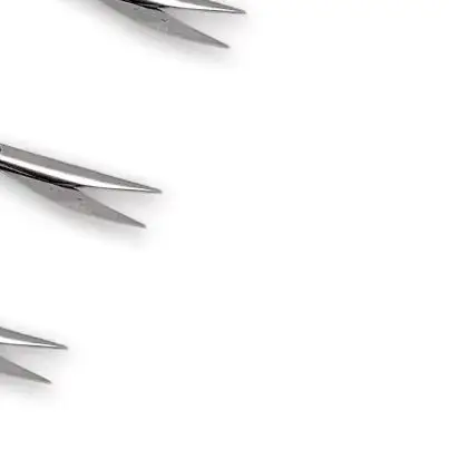 5Pcs Blunt Curved Tip Ophthalmic Scissors, Titanium Coated Stainless Steel Conjunctival Scissors for Delicate Tissue Dissection